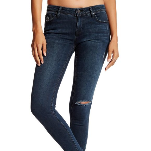 Fidelity Mid Rise Mila Ankle Slim Jeans - Picture 1 of 9